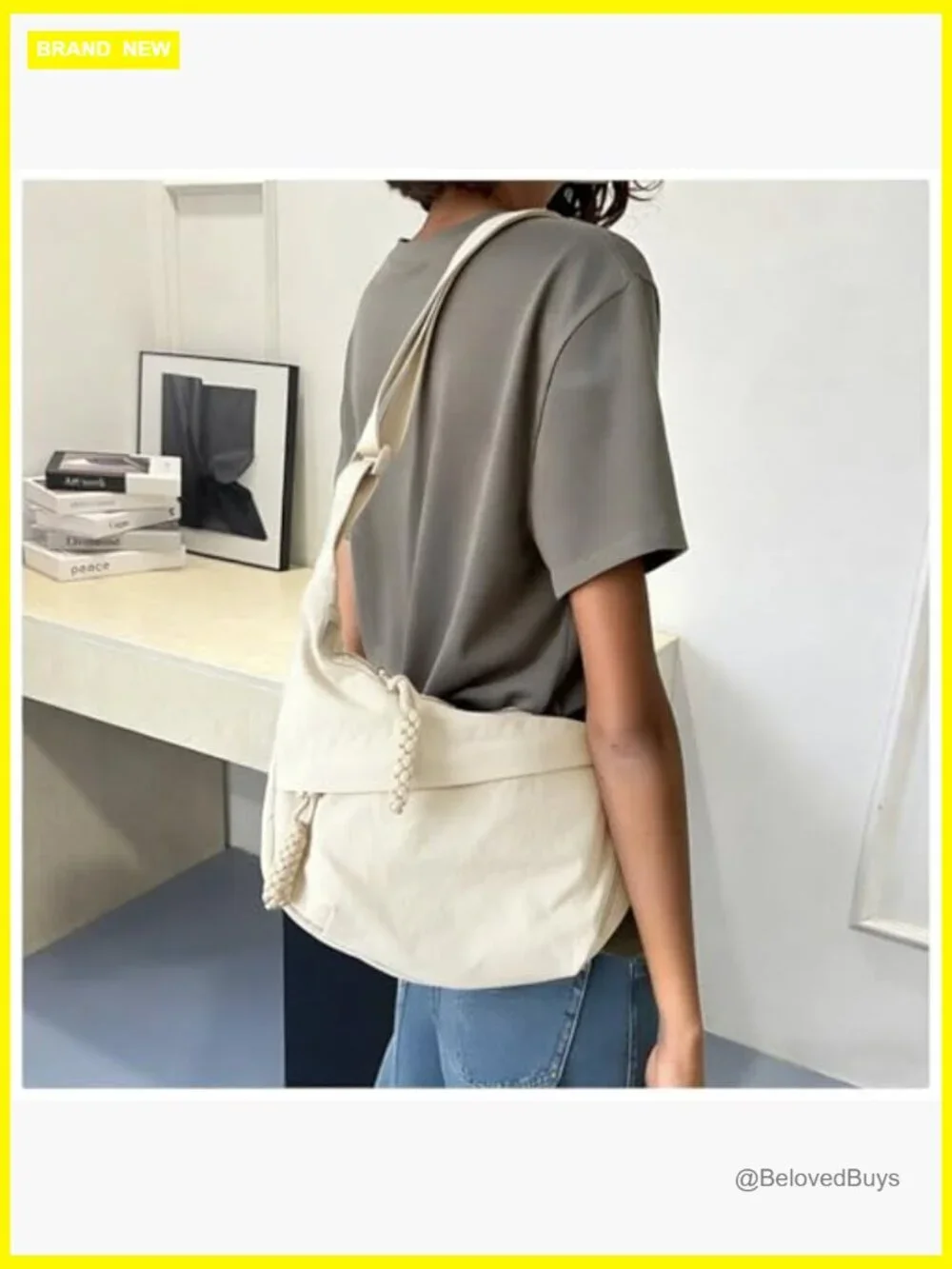 Nylon Slouchy Crescent Hobo Bag Crossbody Shoulder Tote Lightweight Travel Purse